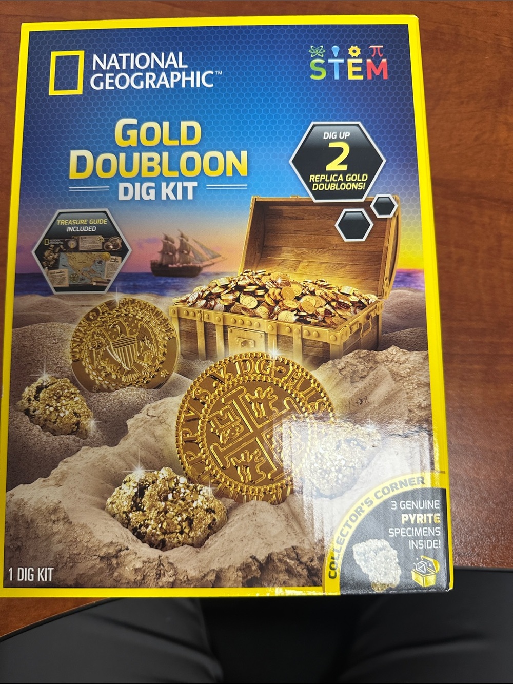 National Geographic Gold Doubloon Dig Kit - Blue & Yellow Packaging